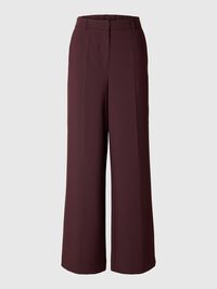 VISCOSEMIX WIDE LEG BROEK, Plum Perfect, highres