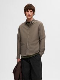 FLANELLE CHEMISE, Morel, highres