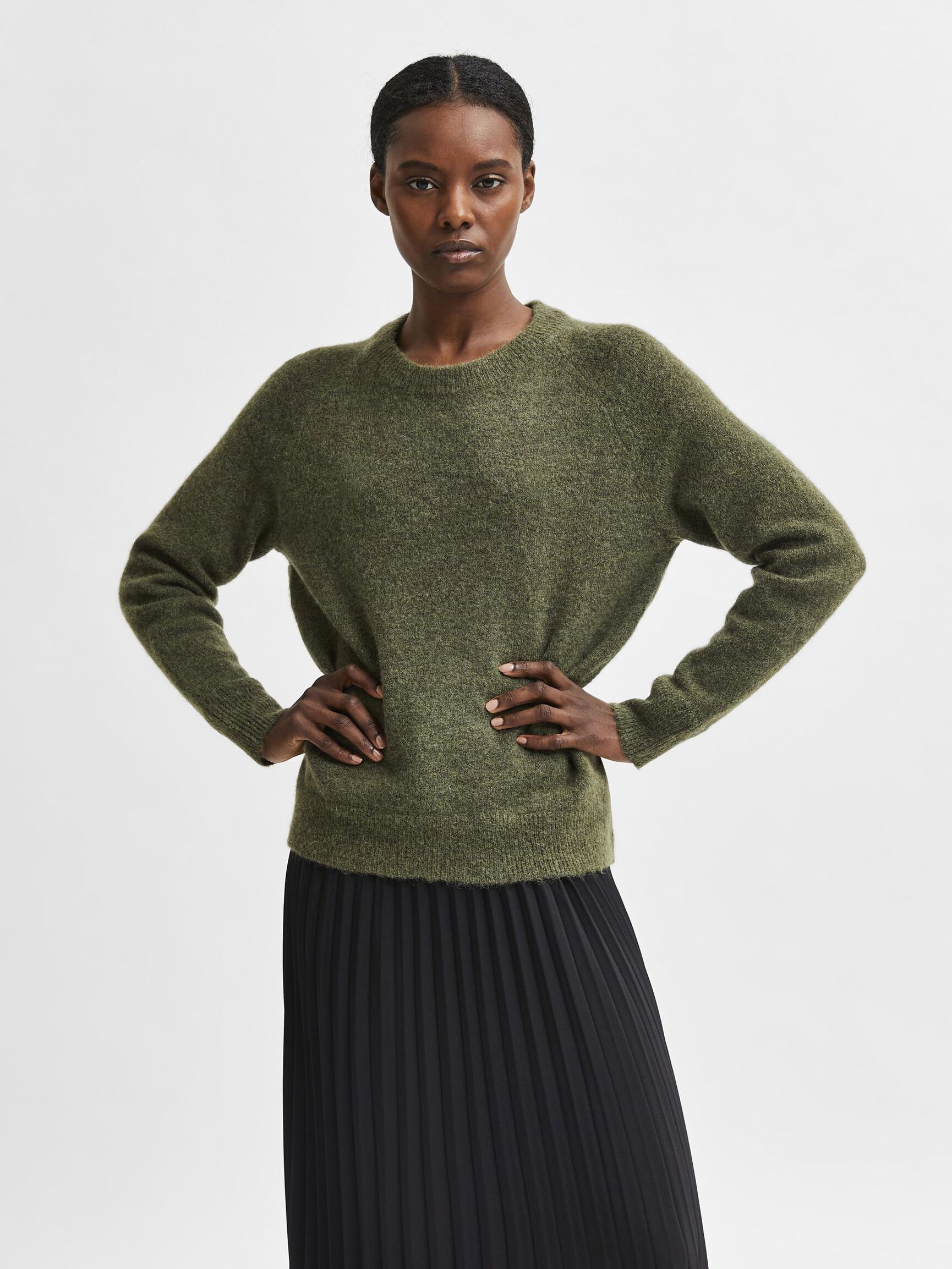 LONG-SLEEVED KNITTED JUMPER, Kalamata, highres