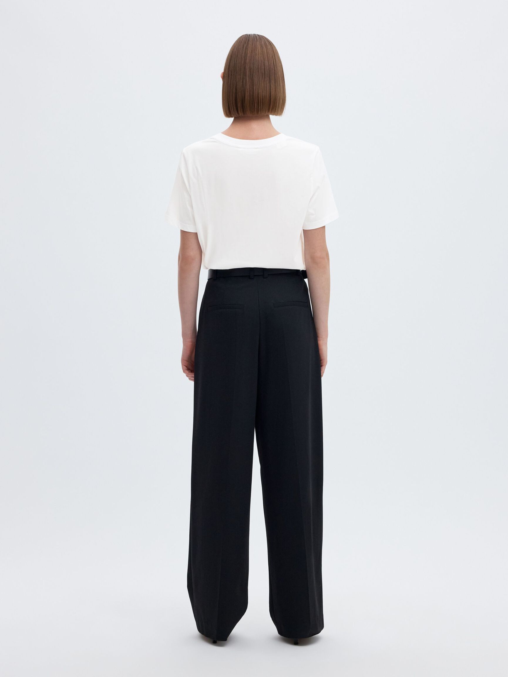KLASSIEKE V-NECK T-SHIRT, Bright White, highres