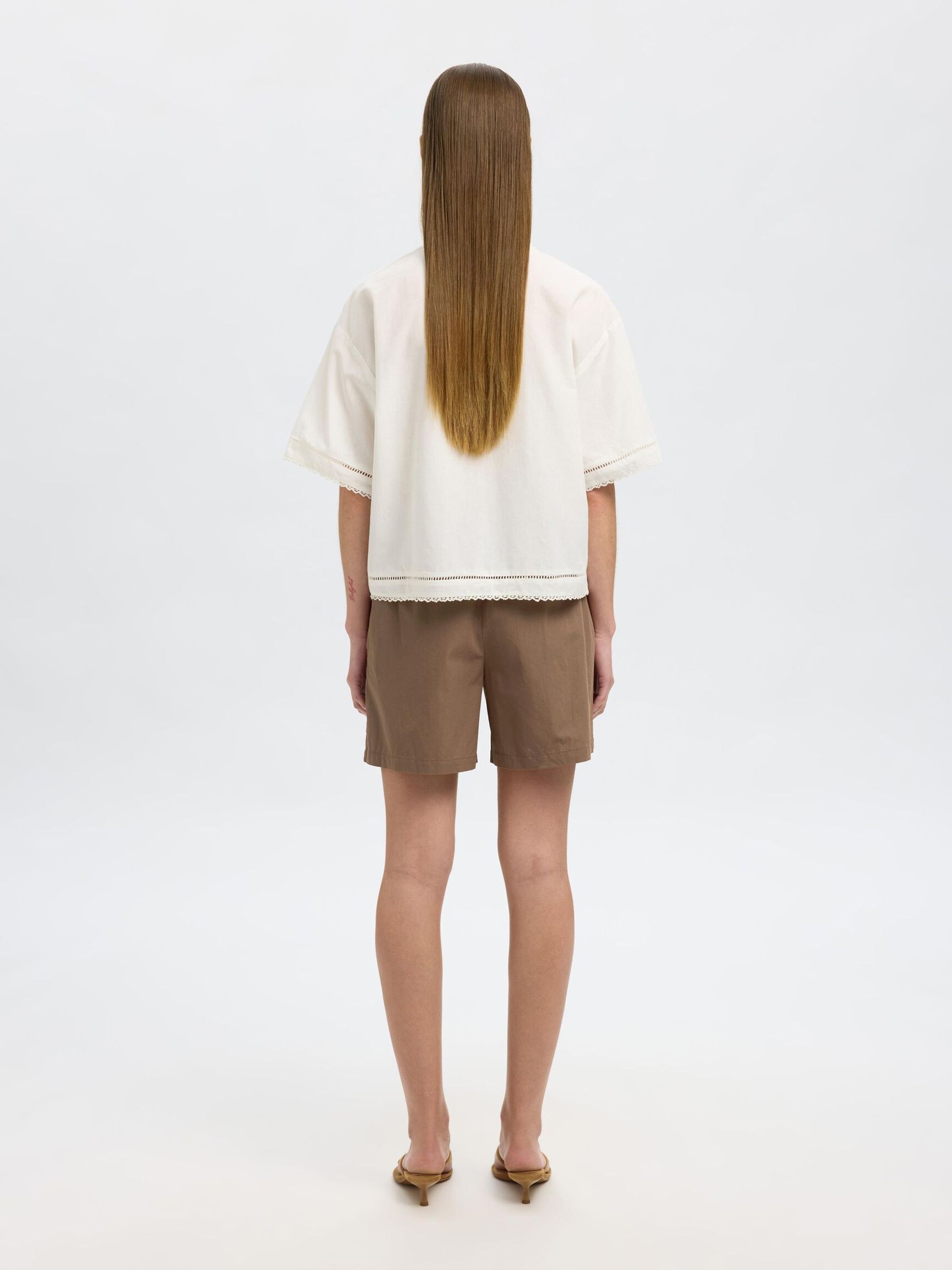 COTTON SHORTS, Coca Mocha, highres