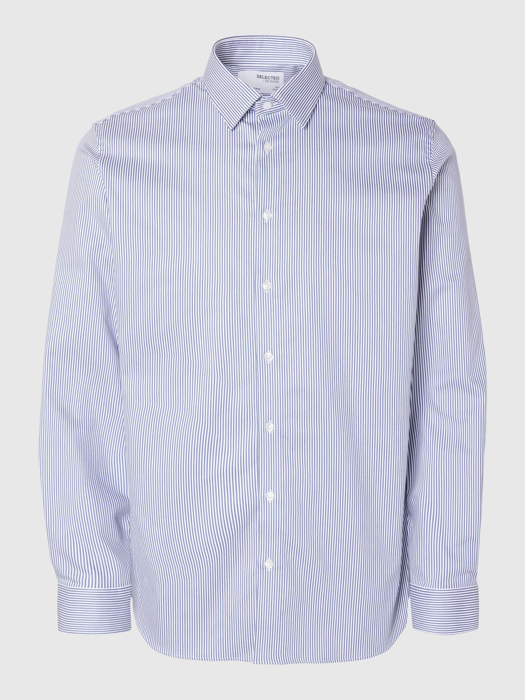 SLIM FIT SKJORTE, True Navy, highres