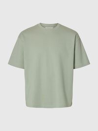 LOOSE FIT T-SHIRT, Aqua Gray, highres
