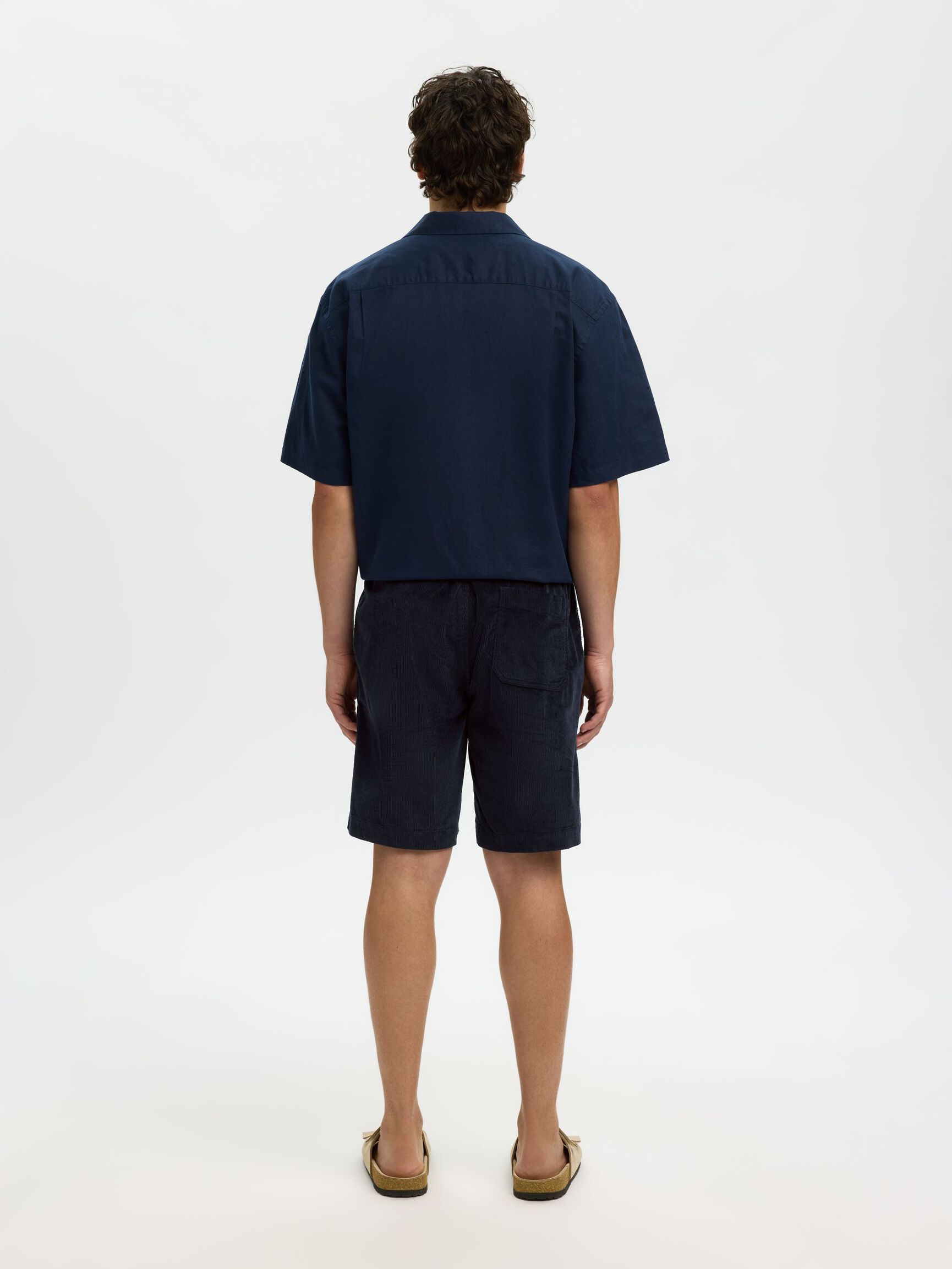 DE CORDUROY, CORTE REGULAR SHORTS, Sky Captain, highres