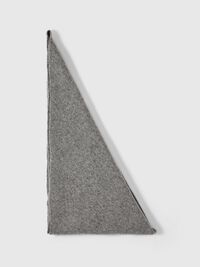 CASHMERE BLEND SCARF, Medium Grey Melange, highres
