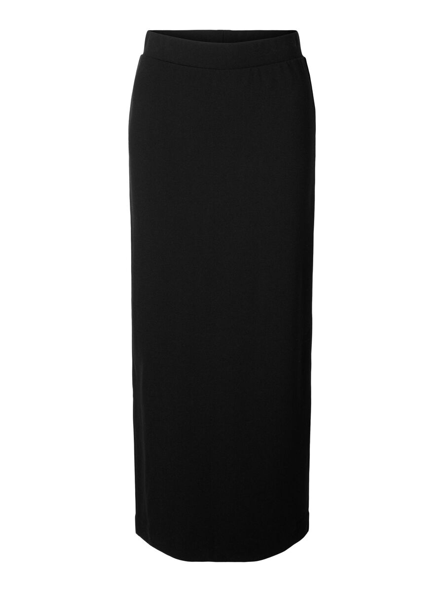 Selected VISCOSE MÉLANGÉE JUPE LONGUE, Black, highres - 16094497_Black_001.jpg