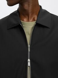 LIGHTWEIGHT SHORT JACKET, Black, highres