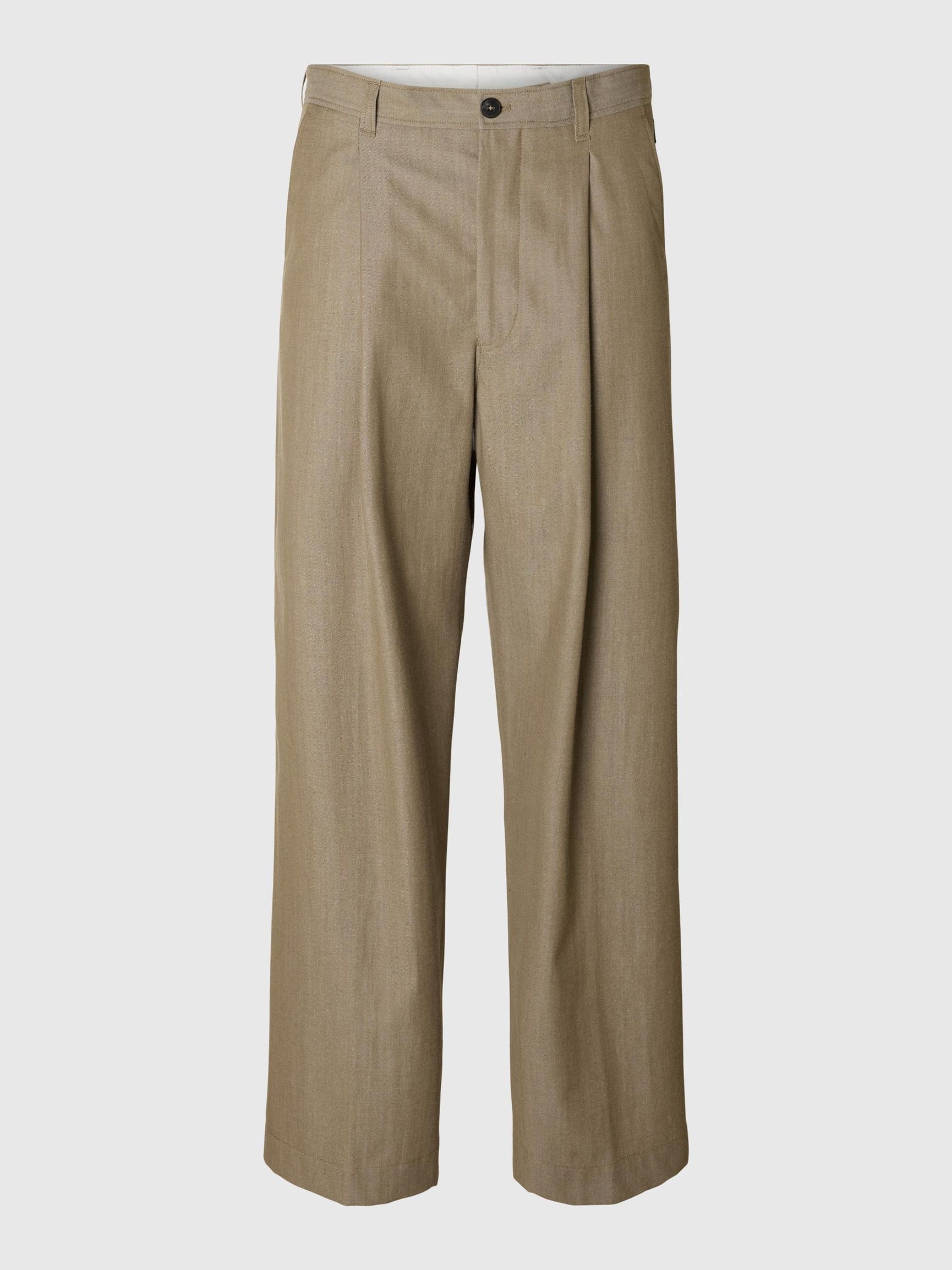 LAINE MÉLANGÉE PANTALON, Brindle, highres