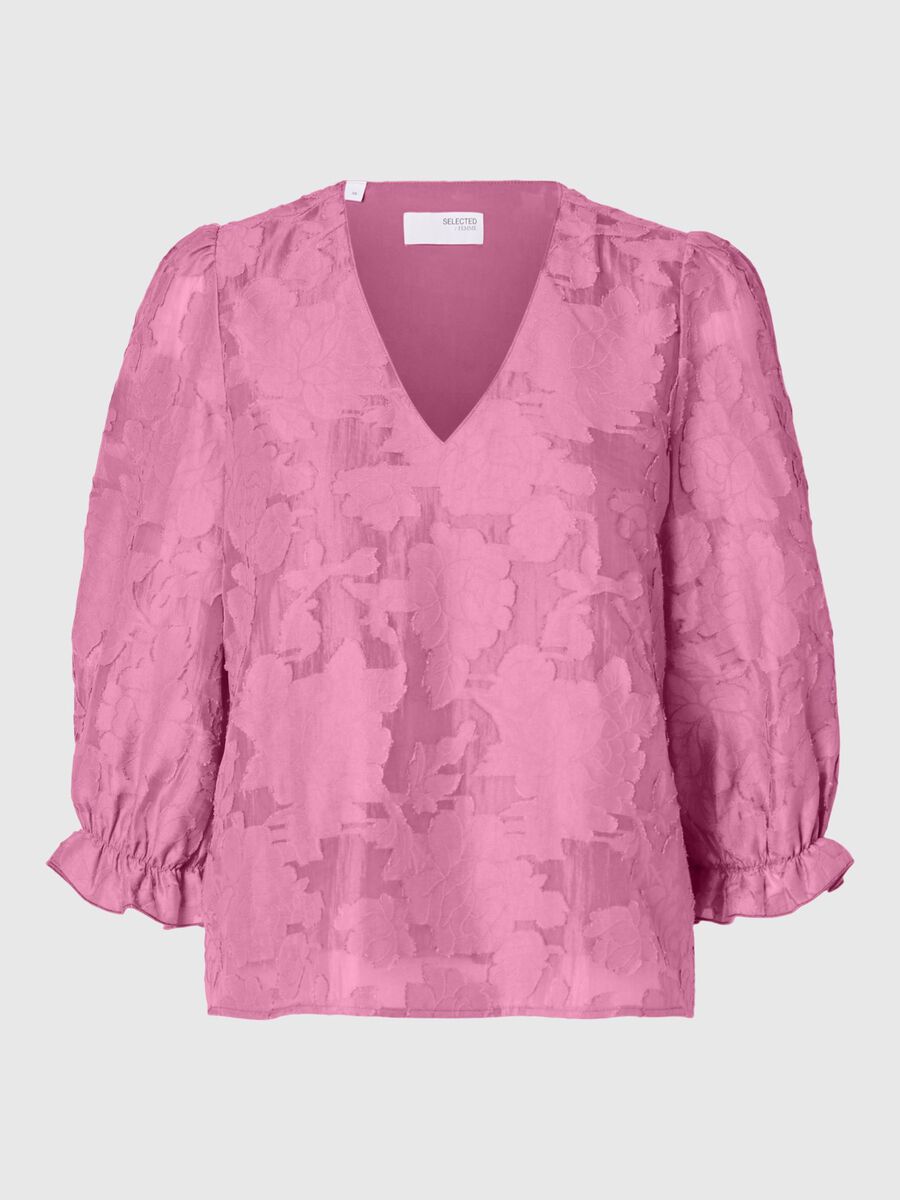 Selected FLORAL-PRINTED BLOUSE, Rosebloom, highres - 16094190_Rosebloom_001.jpg