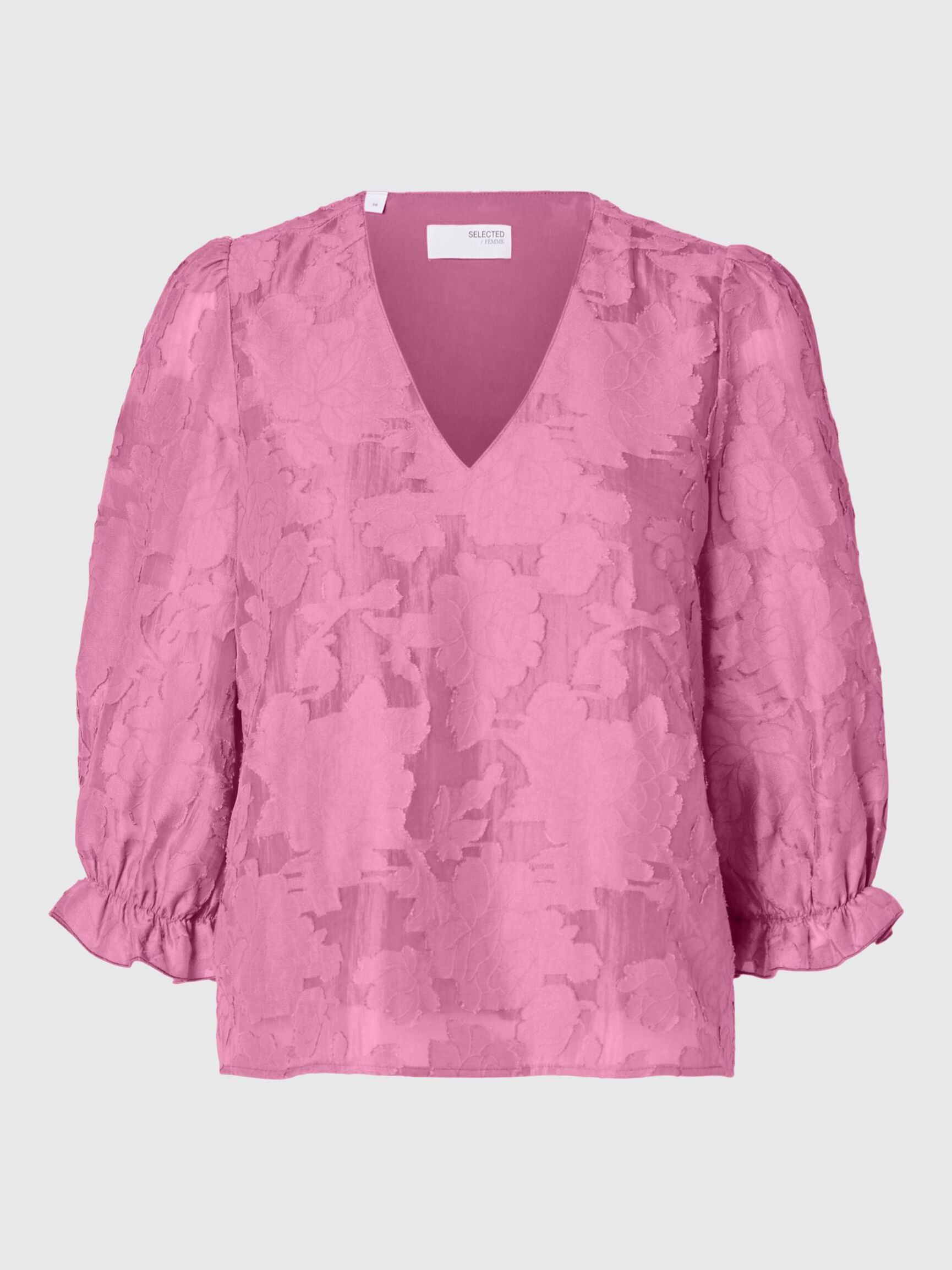BLOMSTERPRINTET BLUSE, Rosebloom, highres