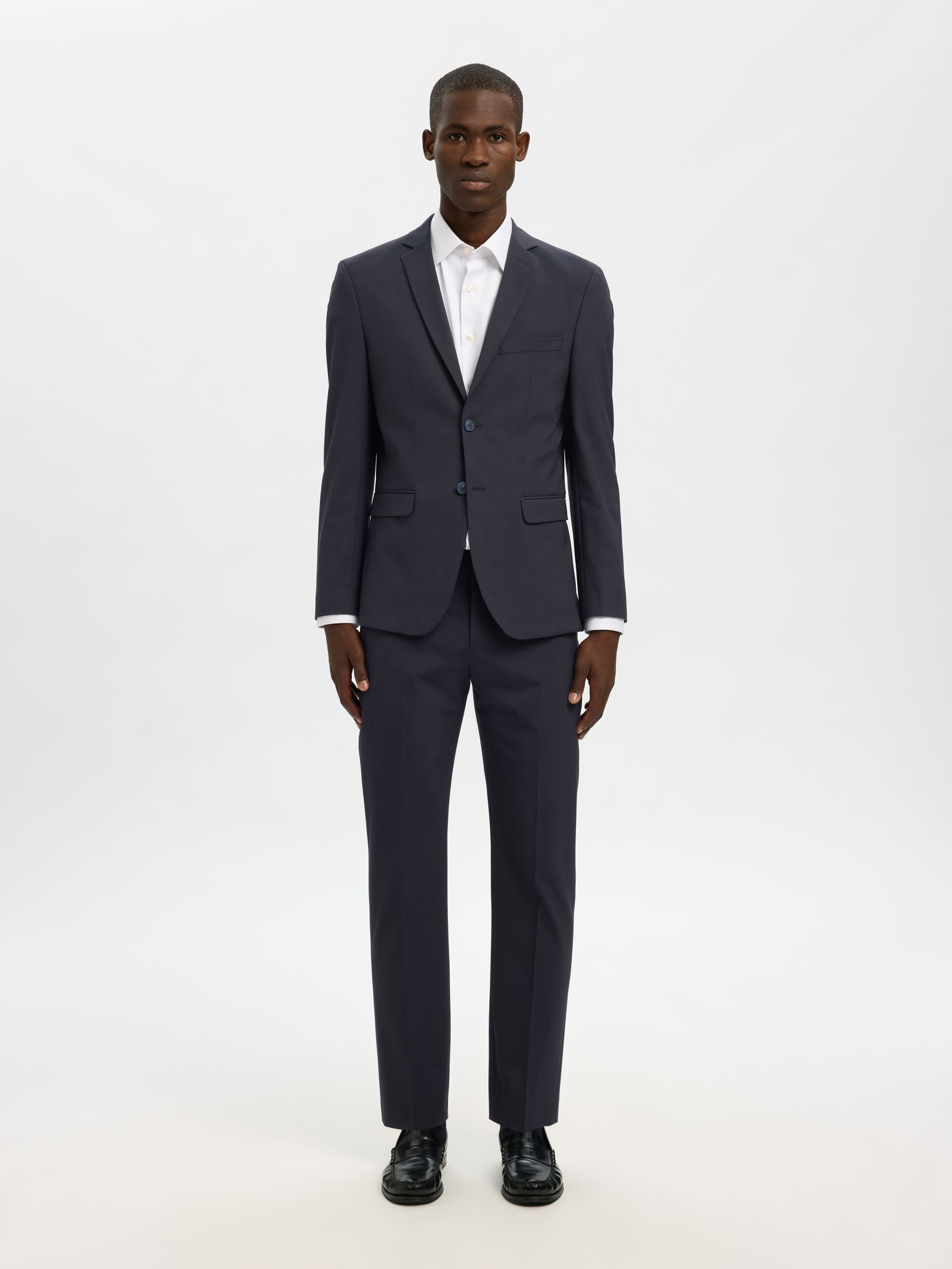 175 SLIM FIT TROUSERS, Navy Blazer, highres