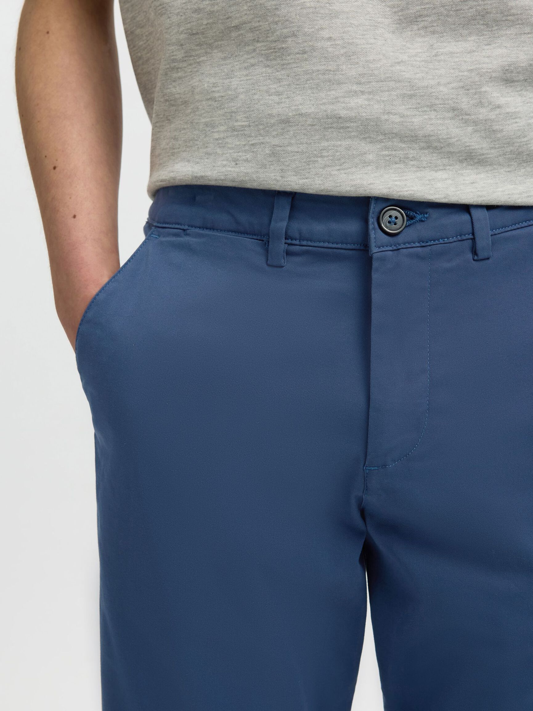 175 SLIM FIT FLEX CHINOS, Sargasso Sea, highres