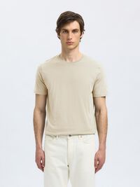 REGULAR T-SHIRT, Oatmeal, highres