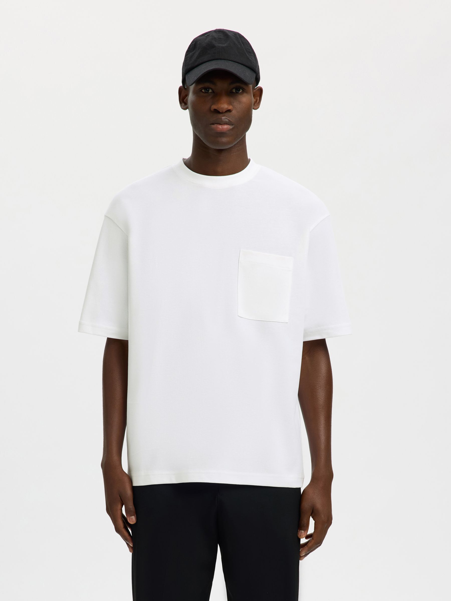 LOOSE FIT T-SHIRT, Bright White, highres