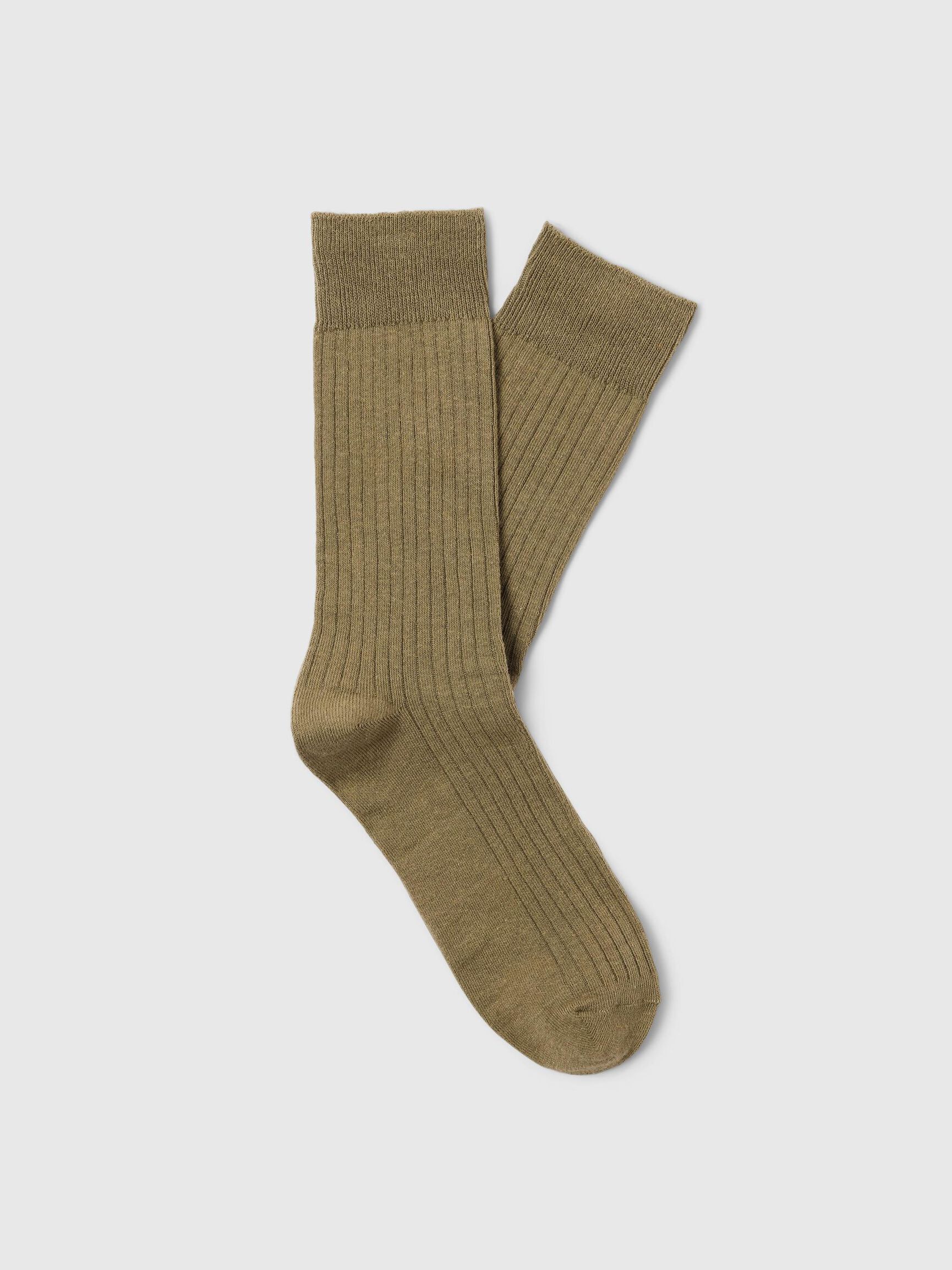 CÔTELÉ CHAUSSETTES, Vetiver, highres