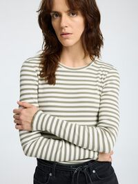 T-SHIRT  Z DŁUGIM RĘKAWEM, Vetiver, highres