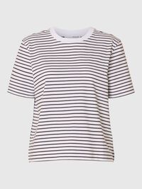 STRIPED BOXY FIT T-SHIRT, Delicioso, highres