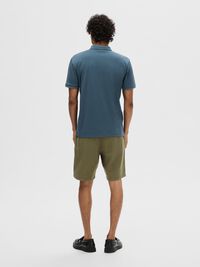 ZIPPER POLO SHIRT, Bering Sea, highres