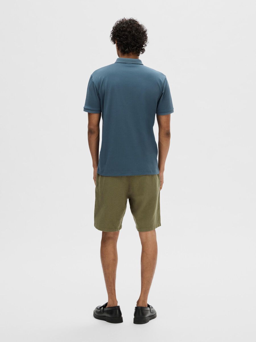 Selected ZIPPER POLO SHIRT, Bering Sea, highres - 16079026_BeringSea_004.jpg