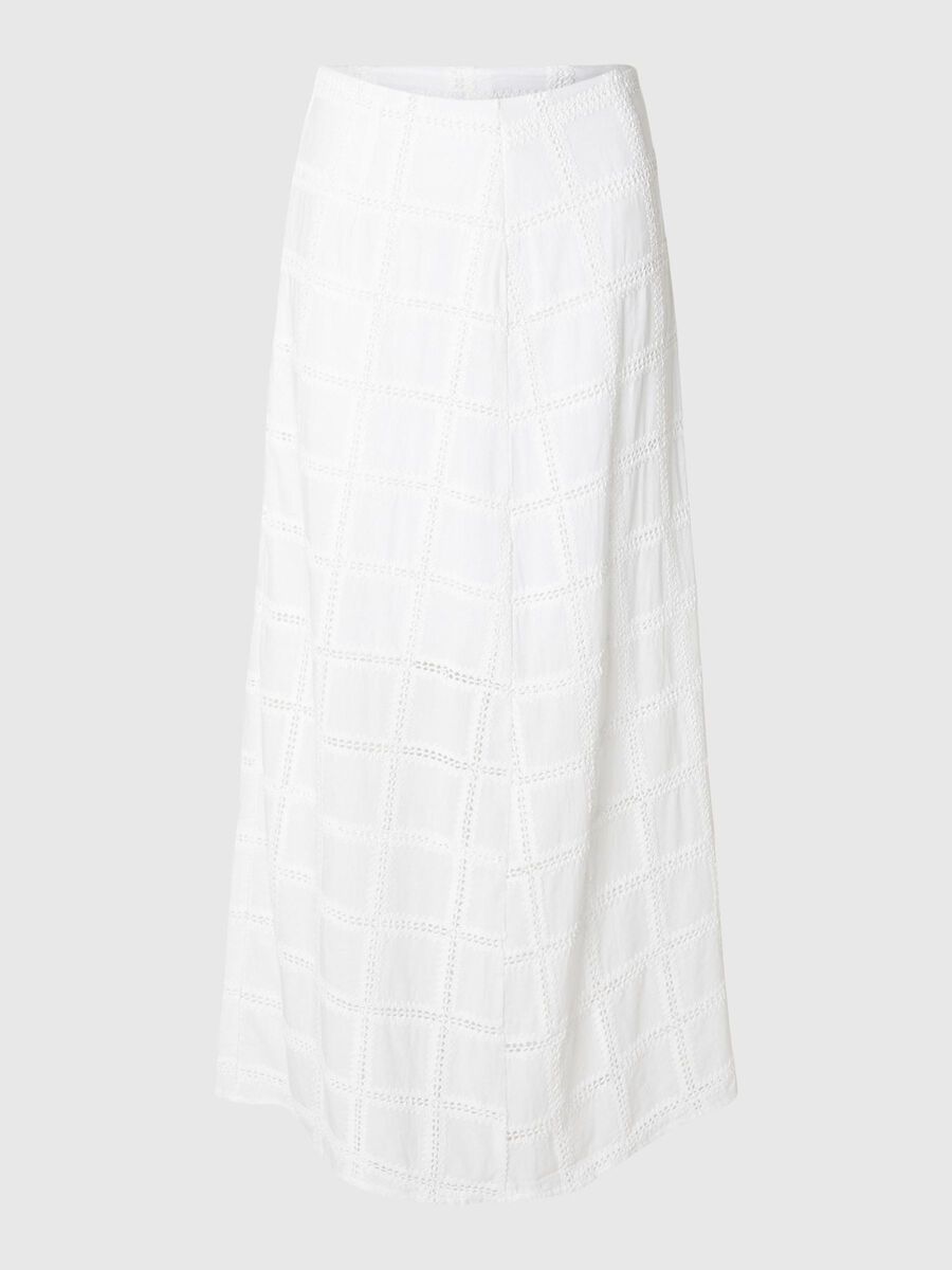 Selected COTTON MAXI SKIRT, Bright White, highres - 16095584_BrightWhite_001.jpg