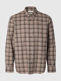 COTTON LONG SLEEVED SHIRT, Cornstalk, highres