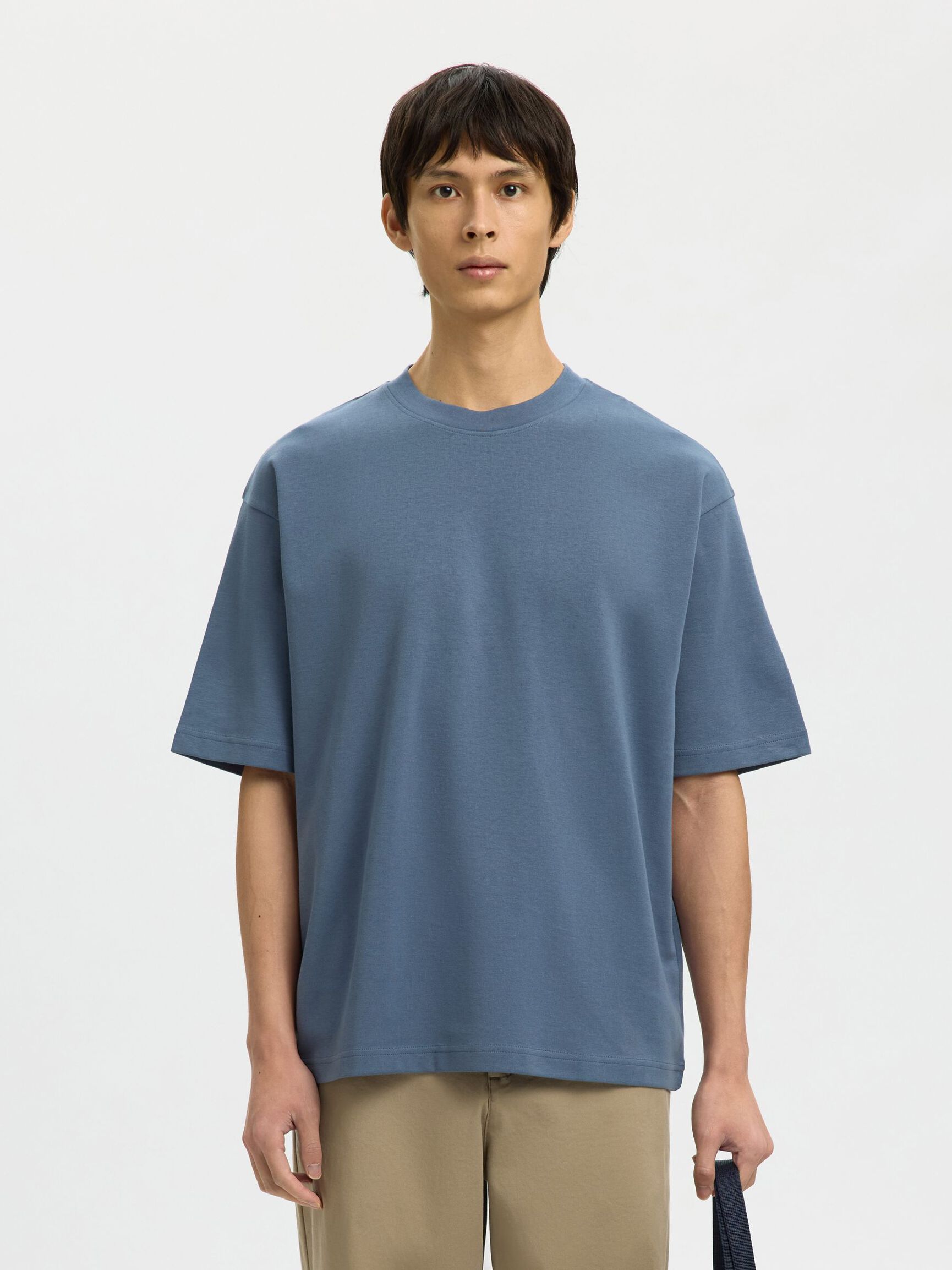 LOOSE FIT T-SHIRT, Blue Mirage, highres