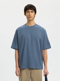 LOOSE FIT T-SHIRT, Blue Mirage, highres