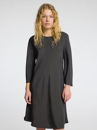VISCOSE MINI DRESS, Volcanic Ash, highres