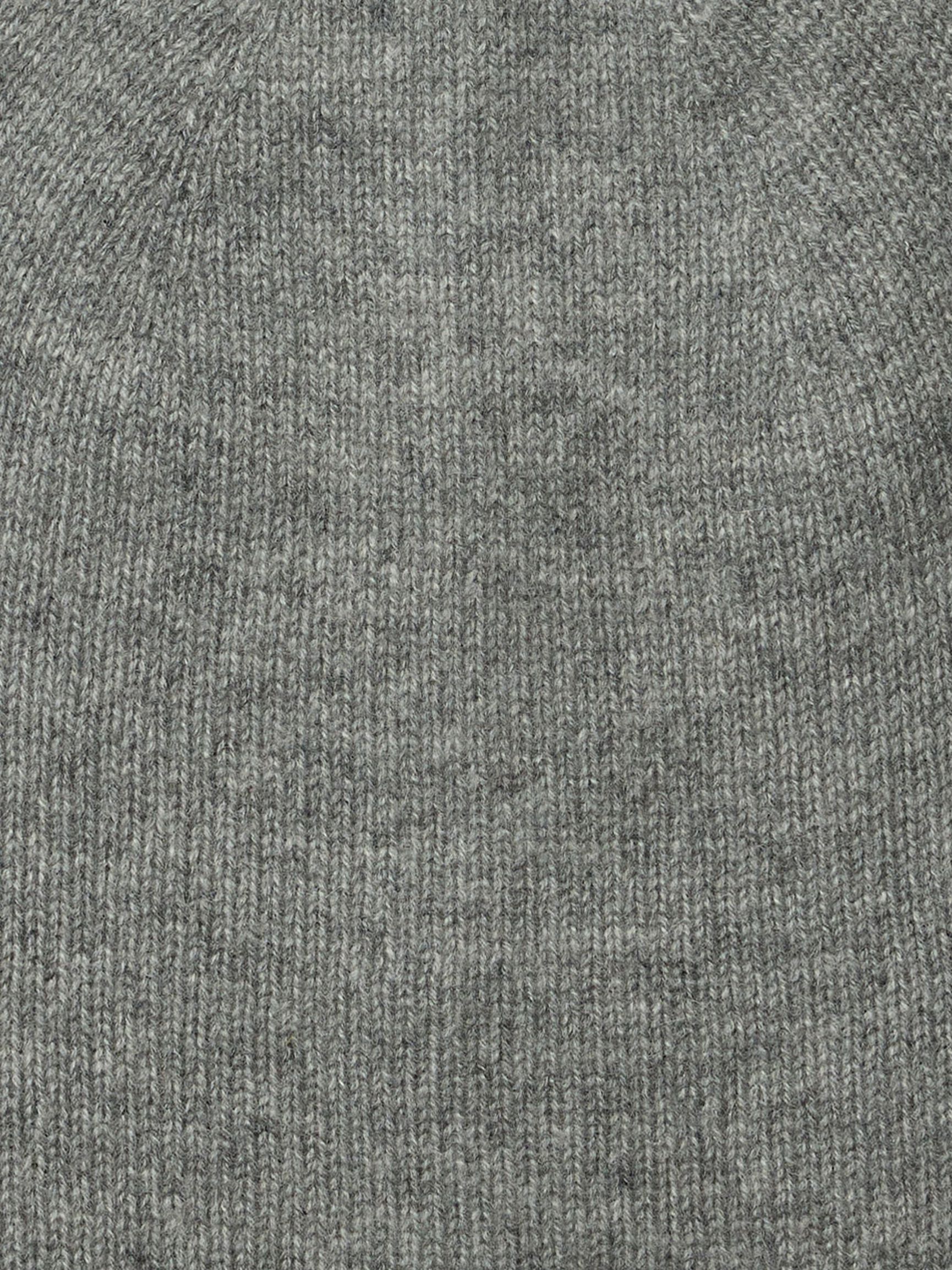CASHMERE BEANIE, Light Grey Melange, highres