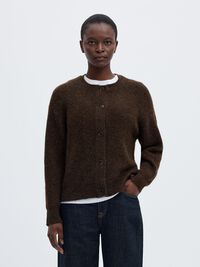 WOOL BLEND CARDIGAN, Delicioso, highres