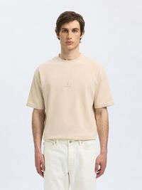 LOOSE FIT PRINTED T-SHIRT, Oatmeal, highres