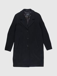 ENKELTRADET FRAKKE, Black, highres
