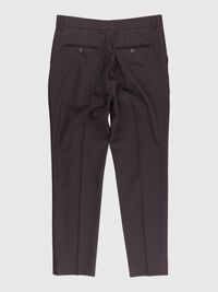 IRONED CREASE TAILORED TROUSERS, Brown Stone, highres
