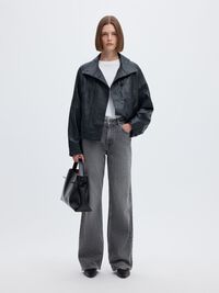 JEANS A GAMBA AMPIA, Medium Grey Denim, highres