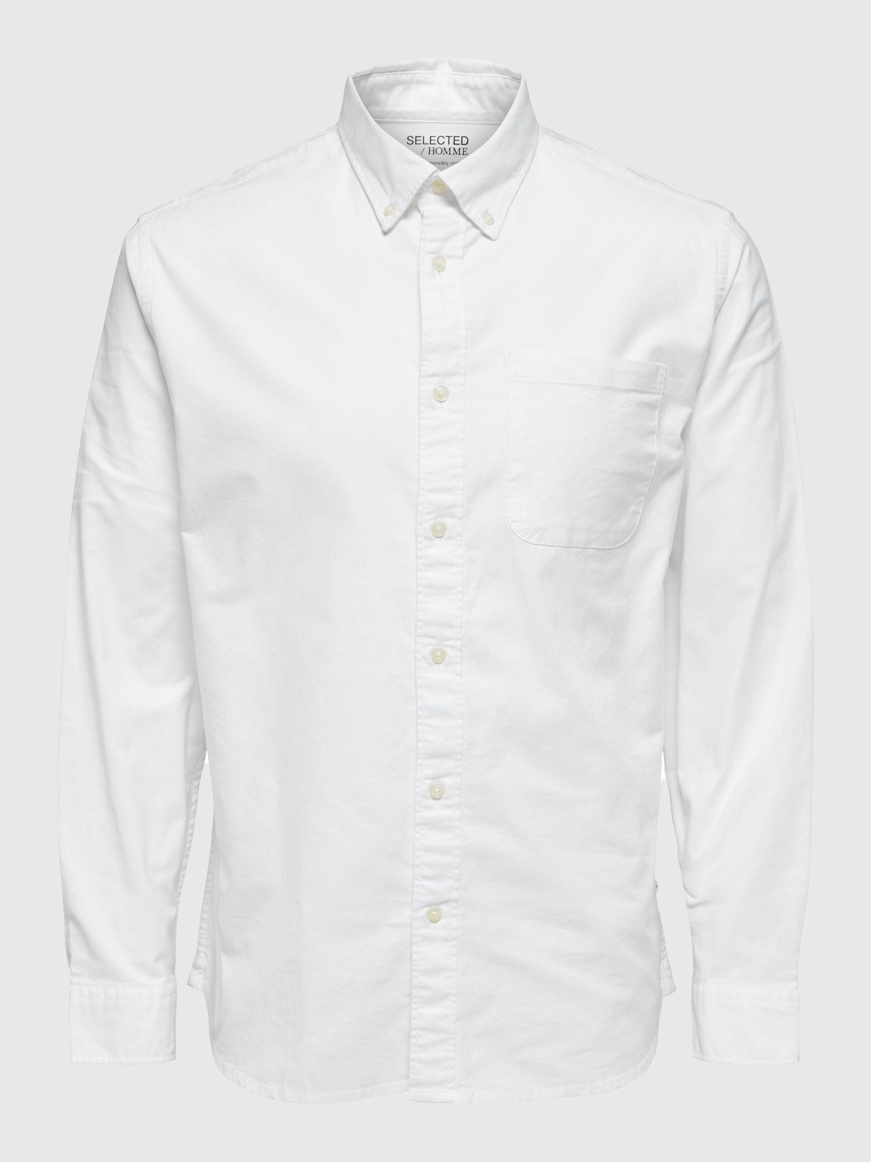 OXFORD CHEMISE, White, highres