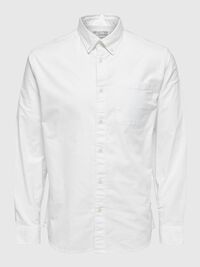 OXFORD CHEMISE, White, highres