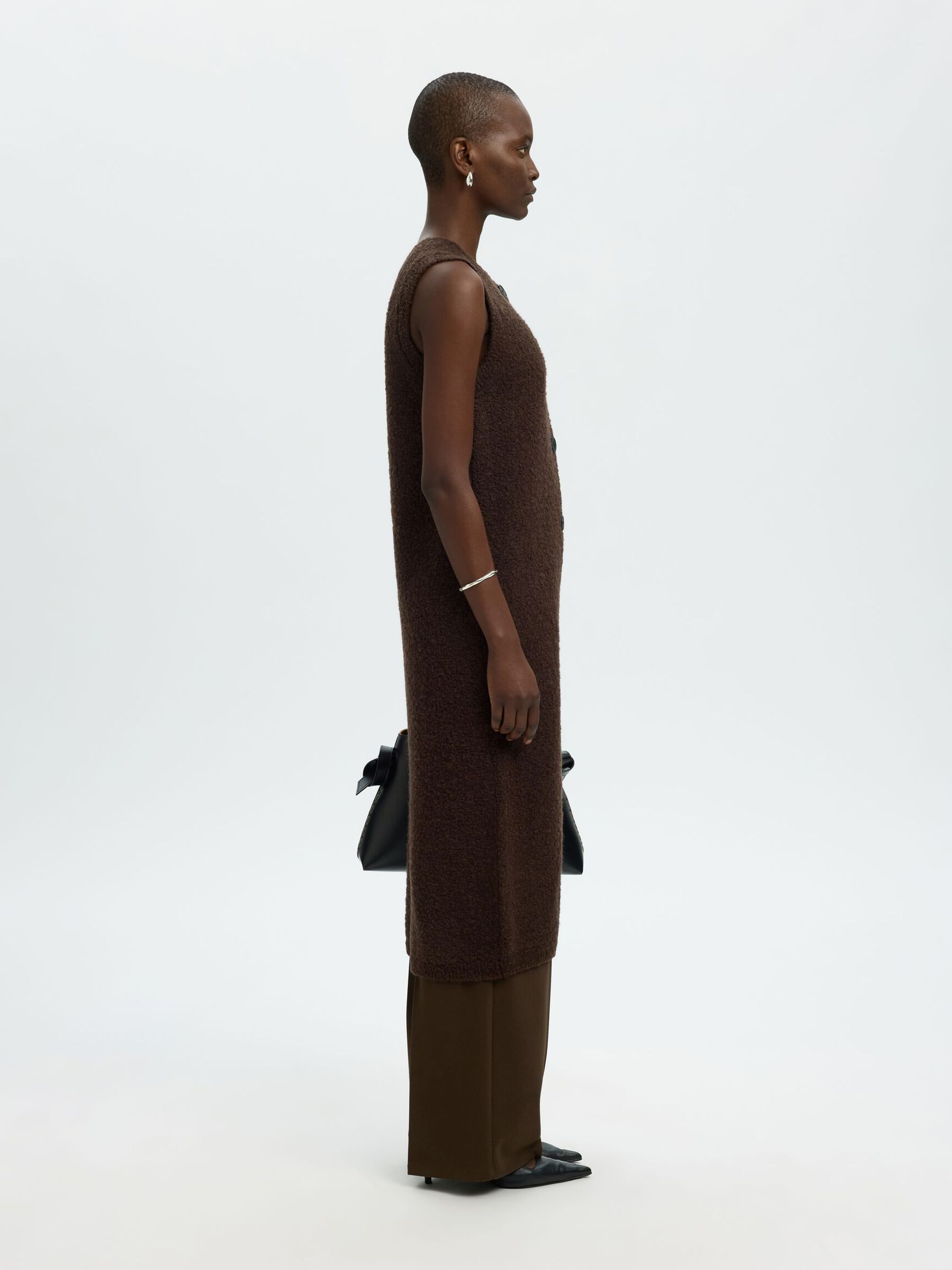 WOOL BLEND MAXI DRESS, Delicioso, highres