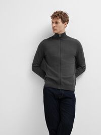 FERMETURE ÉCLAIR CARDIGAN, Antracit, highres