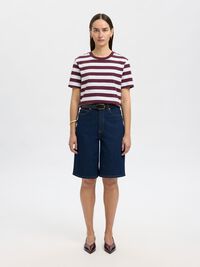 STRIPED BOXY FIT T-SHIRT, Fig, highres