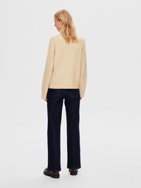 WOLLGEMISCH ROLLKRAGEN PULLOVER, Off. White Melange, highres