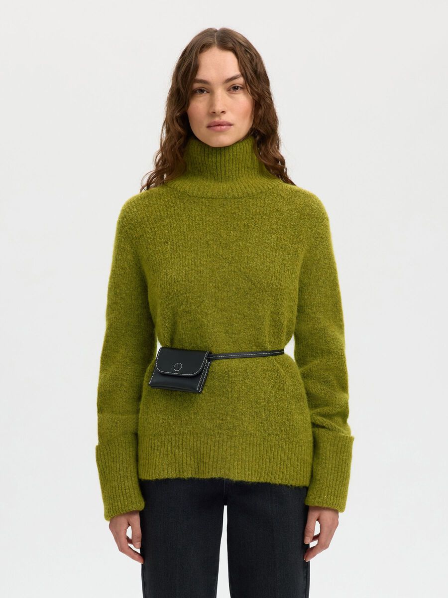 Product tile image - ROLL NECK WOOL BLEND JUMPER, Cardamom Seed | 16094526_CardamomSeed_1131135