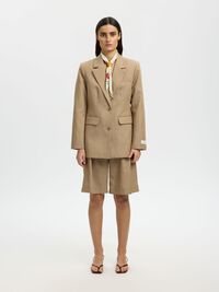 WOOL SCARF, Egret, highres