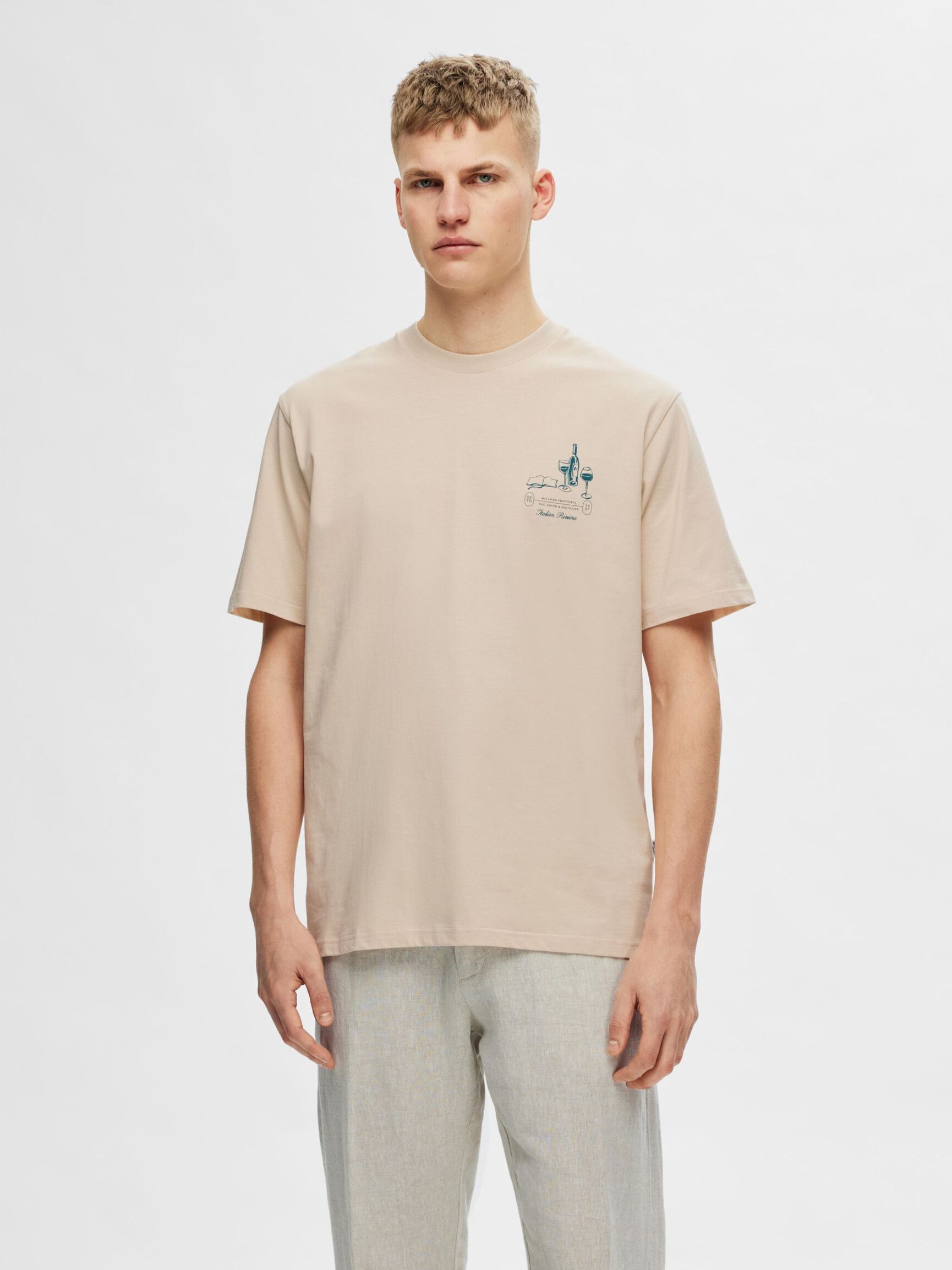 IMPRIMÉ EN COTON T-SHIRT, Fog, highres