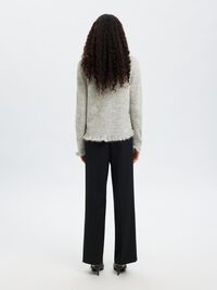 NEULETAKKI, Light Grey Melange, highres