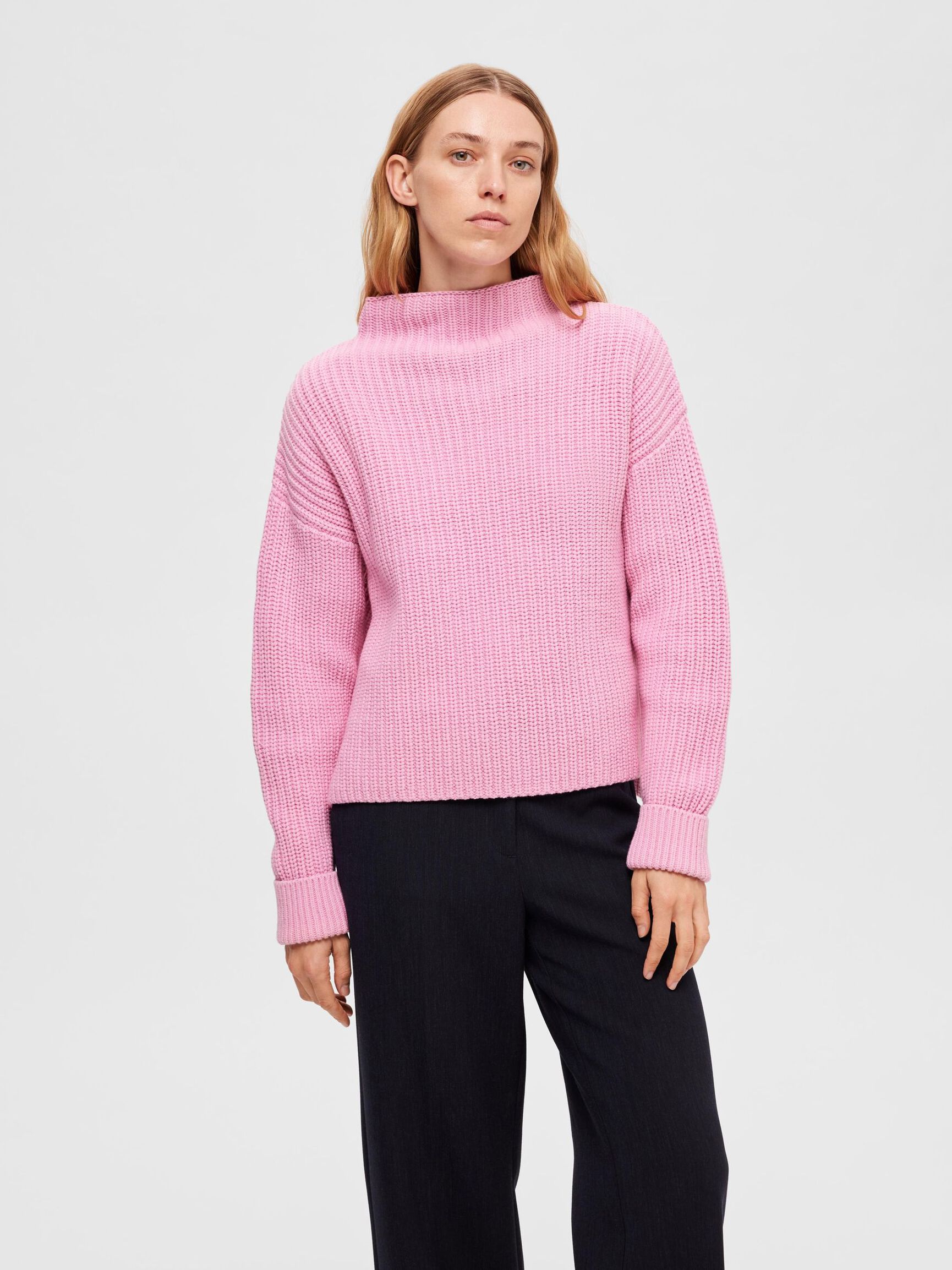 OVERSIZED JUMPER, Moonlite Mauve, highres