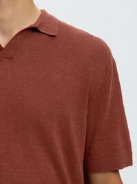 RELAXED FIT POLO SHIRT, Cherry Mahogany, highres