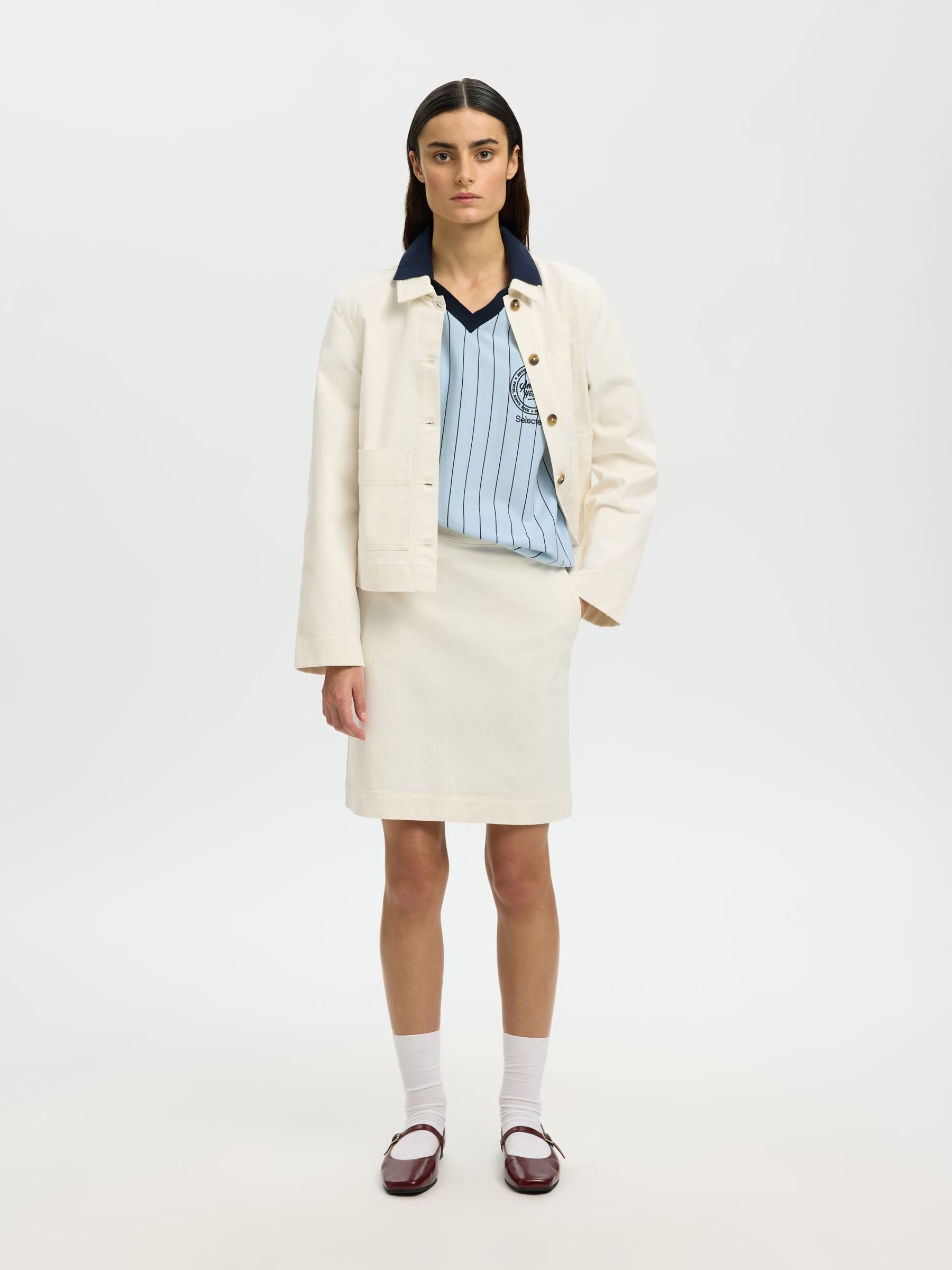 RELAXED FIT POLO SHIRT, Skyway, highres