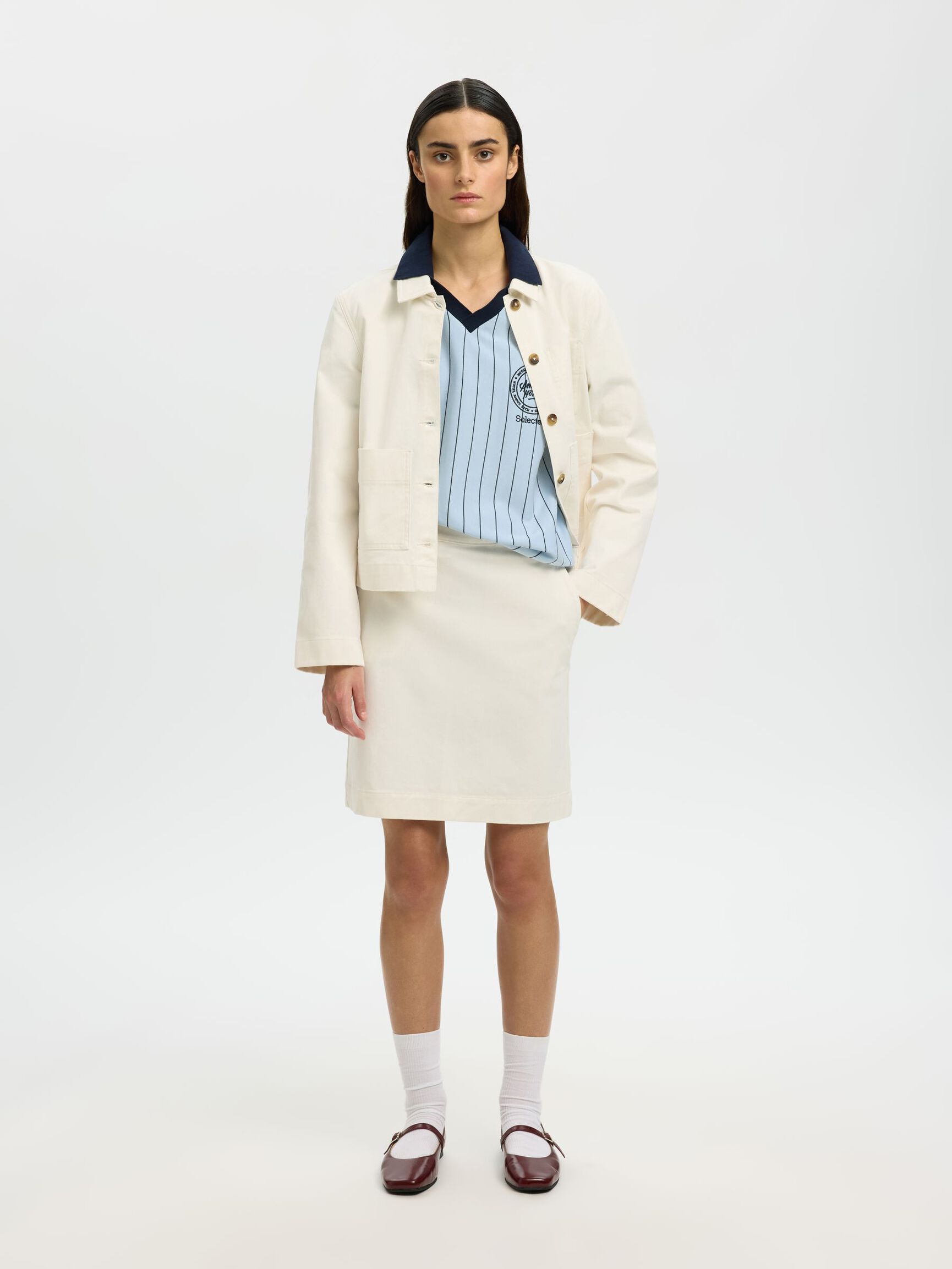 RELAXED FIT POLO SHIRT, Skyway, highres