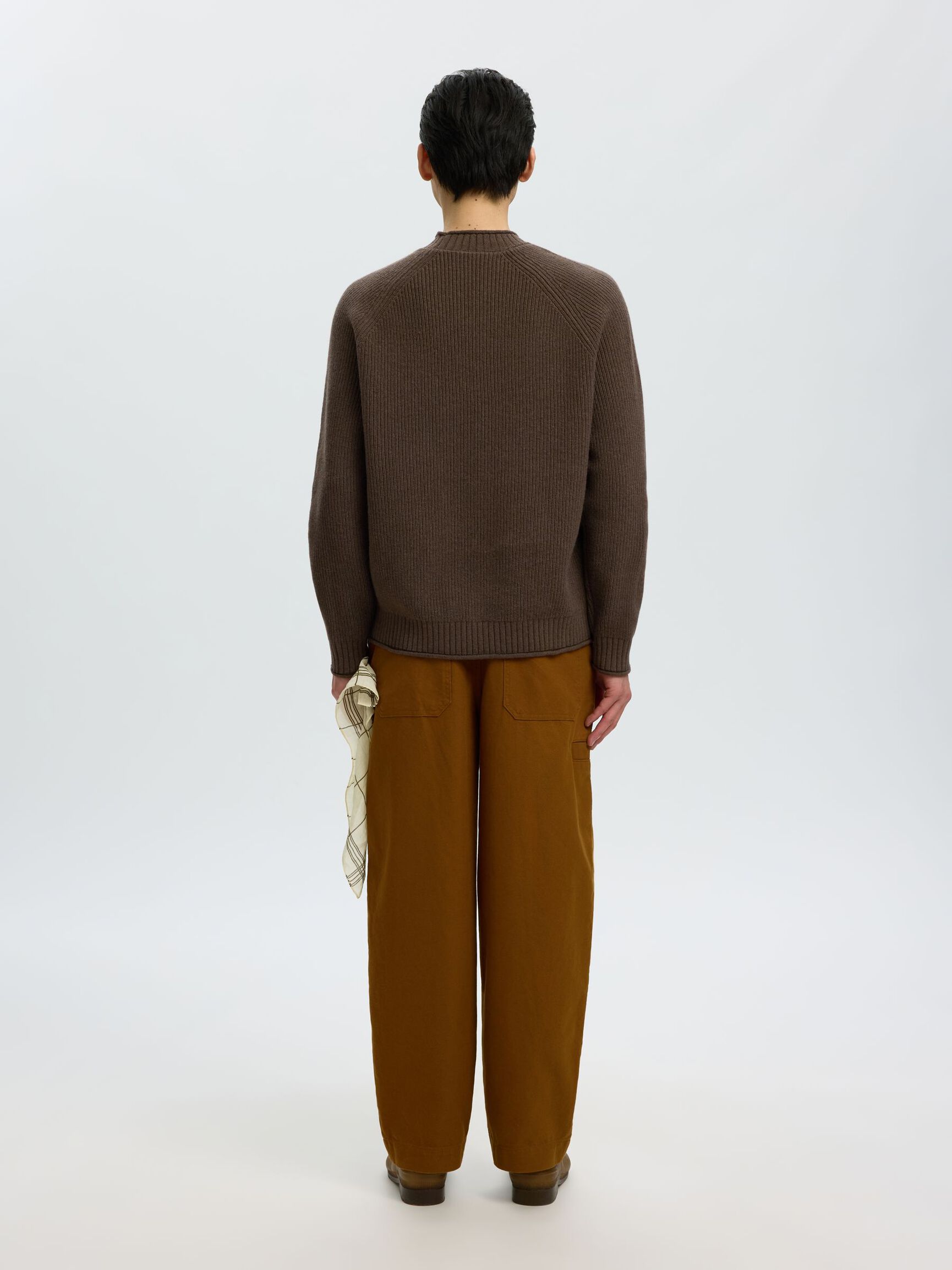 WOOL JUMPER, Turkish Coffee, highres