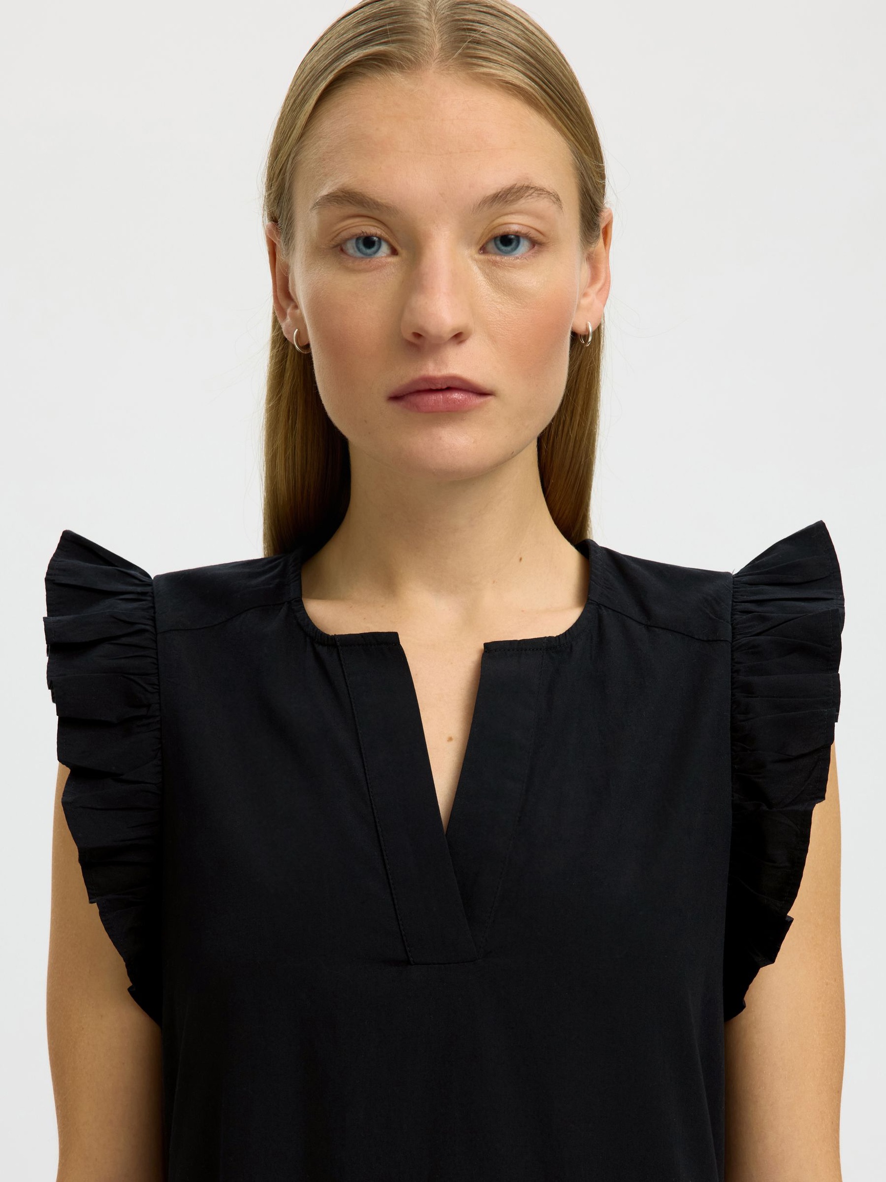 STRIKCEINTUUR MAXI JURK, Black, highres